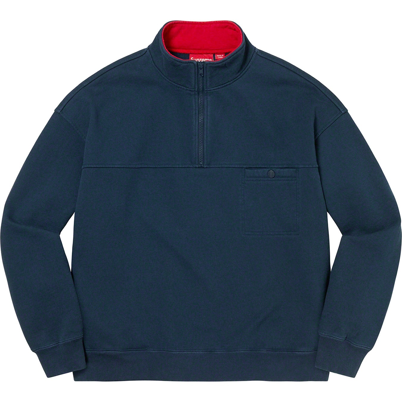 Washed Half Zip Pullover view 17